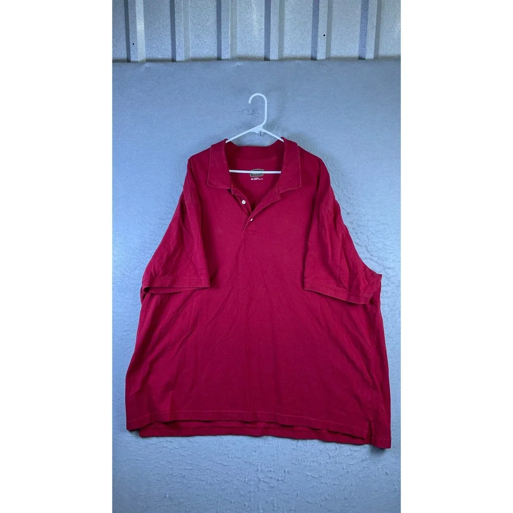 The Foundry Polo Shirt Mens 4XL Red Excellent Short Sleeve Cotton Pique P14210